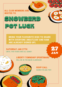 Snowbird Pot Luck (Weather Permitting) 1
